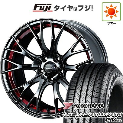 【新品国産車用5穴114.3】 夏タイヤ ホイール4本セット 235/60R18 ヨコハマ ジオランダー CV G058 WEDS ウェッズスポーツ SA-20R 7.5J 18インチ(送料無料)｜フジコーポレーション