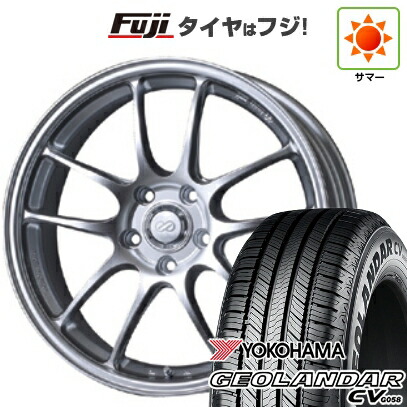 【新品国産車用5穴114.3】 夏タイヤ ホイール4本セット 225/65R17 ヨコハマ ジオランダー CV G058 ENKEI エンケイ PerformanceLine PF01 7.5J 17インチ(送料無料)