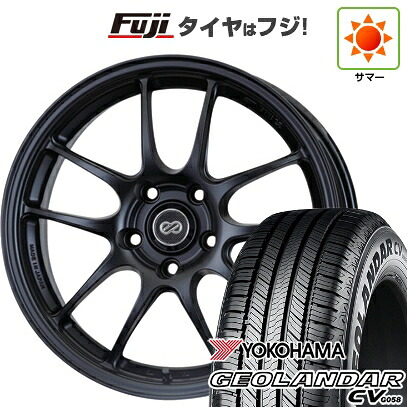 【新品国産車用5穴114.3】 夏タイヤ ホイール4本セット 225/65R17 ヨコハマ ジオランダー CV G058 ENKEI エンケイ PerformanceLine PF01 7.5J 17インチ(送料無料)