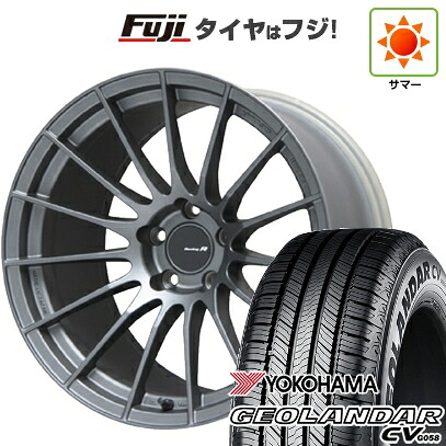 【新品国産車用5穴114.3】 夏タイヤ ホイール4本セット 235/55R19 ヨコハマ ジオランダー CV G058 ENKEI エンケイ Racing Revolution RS-05RR 8.5J 19インチ(送料無料)