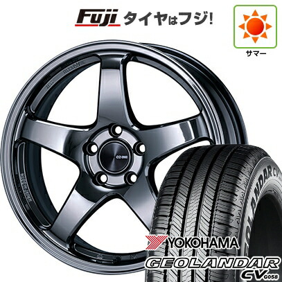 【新品国産車用5穴114.3】 夏タイヤ ホイール4本セット 225/55R18 102 V XL ヨコハマ ジオランダー CV G058 ENKEI エンケイ PerformanceLine PF05 LIMITED EDITION 7.5J 18インチ(送料無料)