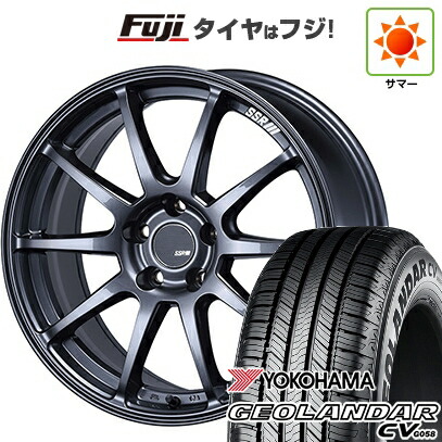 【新品国産車用5穴114.3】 夏タイヤ ホイール4本セット 225/55R18 102 V XL ヨコハマ ジオランダー CV G058 SSR GT GTV02 グラファイトガンメタ【限定】 8J 18インチ(送料無料)
