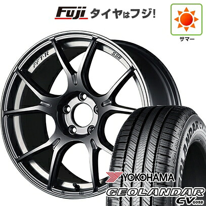 【新品国産車用5穴114.3】 夏タイヤ ホイール4本セット 225/65R17 ヨコハマ ジオランダー CV G058 SSR GT GTX02 7J 17インチ(送料無料)｜フジコーポレーション