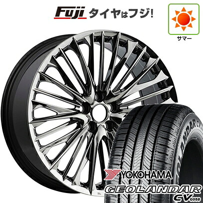【新品国産車用5穴114.3】 夏タイヤ ホイール4本セット 235/55R20 ヨコハマ ジオランダー CV G058 WALD ヴァルド ジェニュインライン F-001 8.5J 20インチ(送料無料)｜フジコーポレーション