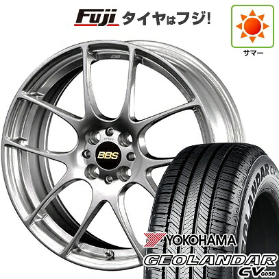 【新品国産車用5穴114.3】 夏タイヤ ホイール4本セット 225/65R17 ヨコハマ ジオランダー CV G058 BBS JAPAN RF 7J 17インチ(送料無料)
