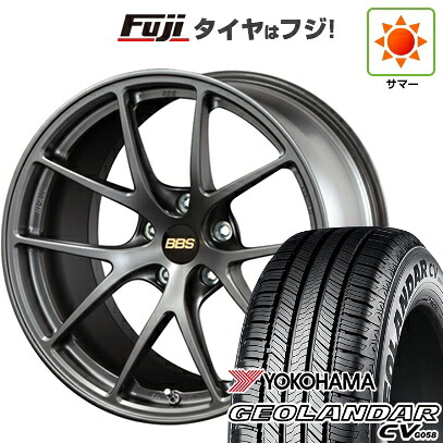 【新品国産車用5穴100】 夏タイヤ ホイール4本セット 225/60R17 99 V ヨコハマ ジオランダー CV G058 BBS JAPAN RI-A 7.5J 17インチ(送料無料)