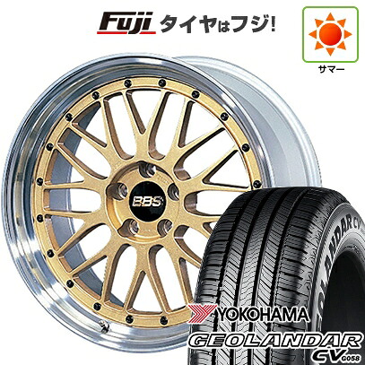 【新品国産車用5穴114.3】 夏タイヤ ホイール4本セット 235/55R19 ヨコハマ ジオランダー CV G058 BBS JAPAN LM 8J 19インチ(送料無料)