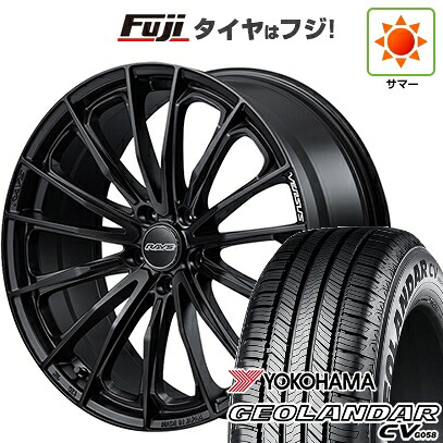 【新品国産車用5穴114.3】 夏タイヤ ホイール4本セット 235/55R19 ヨコハマ ジオランダー CV G058 RAYS レイズ ベルサス ヴォウジェ SE 7.5J 19インチ(送料無料)