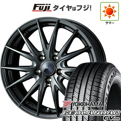 【新品国産車用5穴114.3】 夏タイヤ ホイール4本セット 235/55R18 ヨコハマ ジオランダー CV G058 WEDS ウェッズ ヴェルバ スポルトII 7.5J 18インチ(送料無料)｜フジコーポレーション