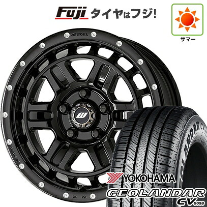 【新品】デリカD5 夏タイヤ ホイール4本セット 235/70R16 ヨコハマ ジオランダー CV G058 WORK ワーク クラッグ ティーグラビックII MC+ 7J 16インチ(送料無料)