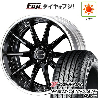 【新品国産車用5穴114.3】 夏タイヤ ホイール4本セット 225/55R18 102 V XL ヨコハマ ジオランダー CV G058 WEDS ウェッズ マーベリック 1410S 8J 18インチ(送料無料)