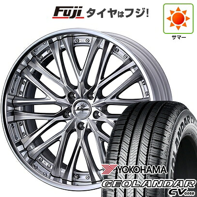 【新品国産車用5穴114.3】 夏タイヤ ホイール4本セット 235/55R19 ヨコハマ ジオランダー CV G058 WEDS ウェッズ クレンツェ ベルテーラー 7.5J 19インチ(送料無料)