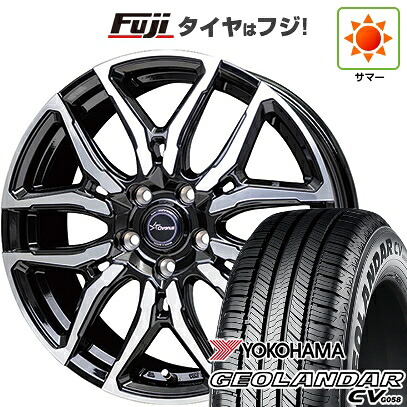 【新品国産車用5穴100】 夏タイヤ ホイール4本セット 225/60R17 ヨコハマ ジオランダー CV G058 ホットスタッフ クロノス CH-114 7J 17インチ(送料無料)