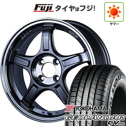 【新品国産車用5穴114.3】 夏タイヤ ホイール4本セット 225/65R17 ヨコハマ ジオランダー CV G058 SSR GT GTX03 7J 17インチ(送料無料)