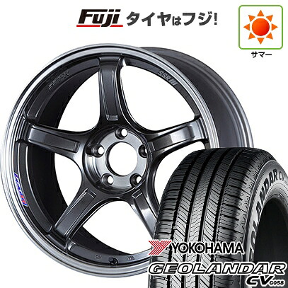 【新品国産車用5穴114.3】 夏タイヤ ホイール4本セット 235/55R18 ヨコハマ ジオランダー CV G058 SSR GT GTX03 7.5J 18インチ(送料無料)