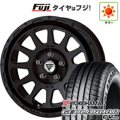 【新品国産車用5穴114.3】 夏タイヤ ホイール4本セット 215/60R17 ヨコハマ ジオランダー CV G058 デルタフォース オーバル 7J 17インチ(送料無料)|フジコーポレーション