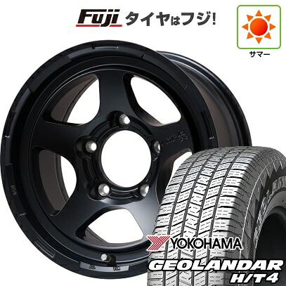 【新品】ランクル70(GDJ76W) 夏タイヤ ホイール4本セット 265/70R16 ヨコハマ ジオランダー H/T4 G062 レアマイスター LMG 極 マットブラック 8J 16インチ(送料無料)