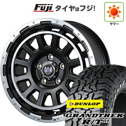 【新品】デリカD5 夏タイヤ ホイール4本セット 215/70R16 ダンロップ グラントレック R/T01 RWL/RBL ブレスト バーンズテック DHストリーム 7J 16インチ(送料無料)