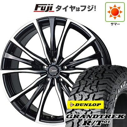 【新品国産車用5穴114.3】 夏タイヤ ホイール4本セット 225/65R17 ダンロップ グラントレック R/T01 RWL/RBL ホットスタッフ クロノス CH-110 7J 17インチ(送料無料)｜フジコーポレーション