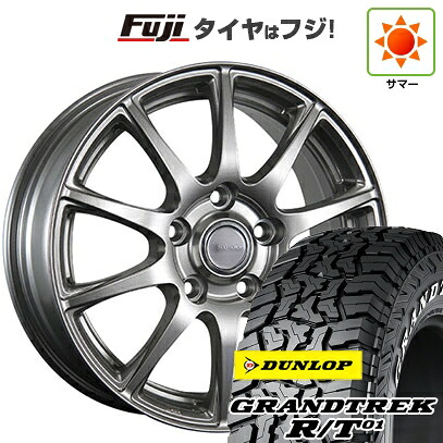 【新品国産車用5穴114.3】 夏タイヤ ホイール4本セット 225/65R17 ダンロップ グラントレック R/T01 RWL/RBL ブリヂストン エコフォルム SE-23 7J 17インチ(送料無料)