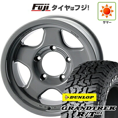 【新品】ランクル70(GDJ76W) 夏タイヤ ホイール4本セット 285/75R16 ダンロップ グラントレック R/T01 RWL/RBL フォーバイフォーエンジニア ブラッドレー V 7040 アニバーサリー 8J 16インチ(送料無料)｜フジコーポレーション