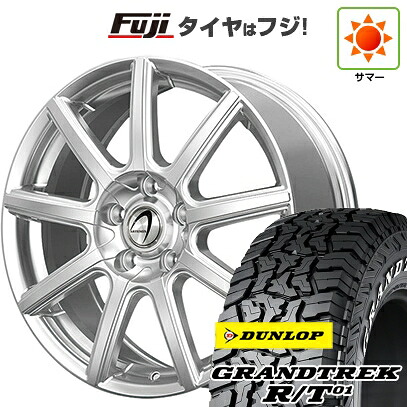 【新品国産車用5穴114.3】 夏タイヤ ホイール4本セット 225/65R17 ダンロップ グラントレック R/T01 RWL/RBL テクノピア アルテミス NS9 7J 17インチ(送料無料)