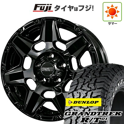 【新品】デリカD5 夏タイヤ ホイール4本セット 215/70R16 ダンロップ グラントレック R/T01 RWL/RBL クライメイト スワット(SBC) 7J 16インチ(送料無料)