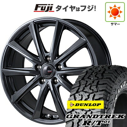 【新品国産車用5穴114.3】 夏タイヤ ホイール4本セット 225/65R17 ダンロップ グラントレック R/T01 RWL/RBL モンツァ ZACK Sport-FT 7J 17インチ(送料無料)