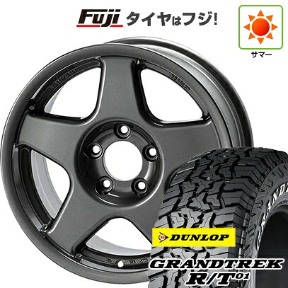 【新品国産車用5穴114.3】 夏タイヤ ホイール4本セット 225/65R17 ダンロップ グラントレック R/T01 RWL/RBL フォーバイフォーエンジニア ブラッドレー V 7J 17インチ(送料無料)