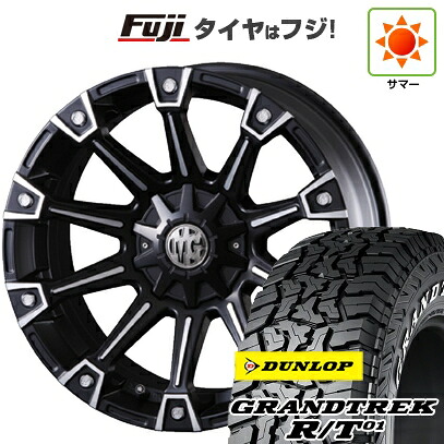 【新品国産車用5穴114.3】 夏タイヤ ホイール4本セット 225/65R17 ダンロップ グラントレック R/T01 RWL/RBL クリムソン マーテルギア(MG) モンスター 7J 17インチ(送料無料)