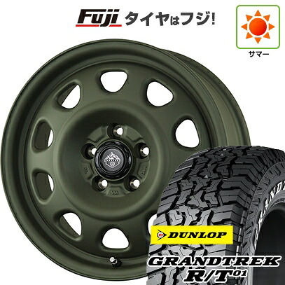 【新品国産車用5穴114.3】 夏タイヤ ホイール4本セット 225/65R17 ダンロップ グラントレック R/T01 RWL/RBL トピー ランドフット SWZ 数量限定 7J 17インチ(送料無料)