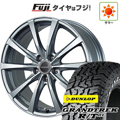 【新品国産車用5穴114.3】 夏タイヤ ホイール4本セット 225/65R17 ダンロップ グラントレック R/T01 RWL/RBL ブリヂストン バルミナ LS10 7J 17インチ(送料無料)