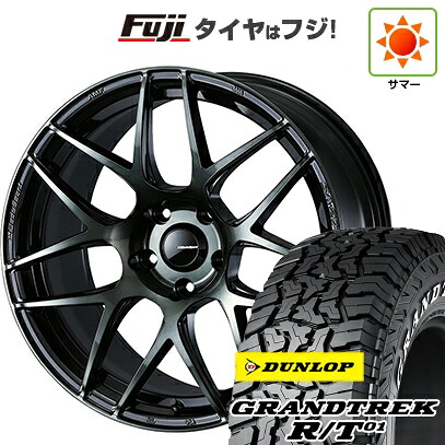 【新品国産車用5穴114.3】 夏タイヤ ホイール4本セット 225/65R17 ダンロップ グラントレック R/T01 RWL/RBL WEDS ウェッズスポーツ SA-27R 7.5J 17インチ(送料無料)