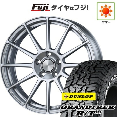 【新品国産車用5穴114.3】 夏タイヤ ホイール4本セット 225/65R17 ダンロップ グラントレック R/T01 RWL/RBL ENKEI エンケイ PerformanceLine PF03 7J 17インチ(送料無料)