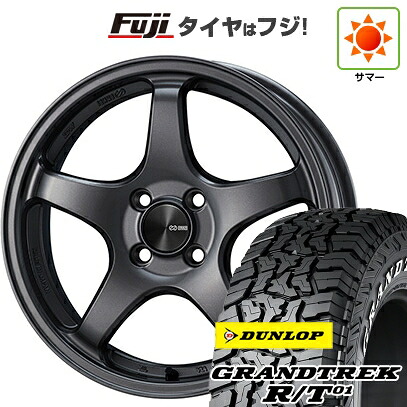 【新品国産車用5穴114.3】 夏タイヤ ホイール4本セット 225/65R17 ダンロップ グラントレック R/T01 RWL/RBL ENKEI エンケイ PerformanceLine PF05 7J 17インチ(送料無料)
