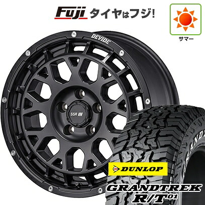 【新品】デリカD5 夏タイヤ ホイール4本セット 215/70R16 ダンロップ グラントレック R/T01 RWL/RBL SSR ディバイド G：M 7J 16インチ(送料無料)