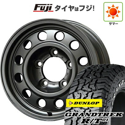 【新品】ランクル70(GDJ76W) 夏タイヤ ホイール4本セット 265/75R16 ダンロップ グラントレック R/T01 RWL/RBL ジャオス トライブ トヨタ車専用 8J 16インチ(送料無料)