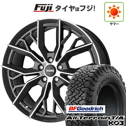 【新品国産車用5穴114.3】 夏タイヤ ホイール4本セット 225/65R17 BFグッドリッチ オールテレーンT/A KO3 RBL モモ マッシモ 7.5J 17インチ(送料無料)