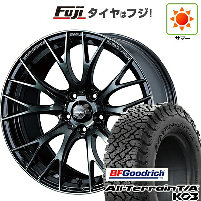 【新品国産車用5穴114.3】 夏タイヤ ホイール4本セット 225/65R17 BFグッドリッチ オールテレーンT/A KO3 RBL WEDS ウェッズスポーツ SA-20R 7.5J 17インチ(送料無料)｜フジコーポレーション