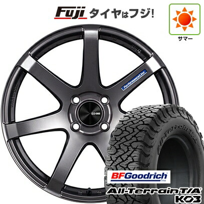 【新品国産車用5穴114.3】 夏タイヤ ホイール4本セット 225/65R17 BFグッドリッチ オールテレーンT/A KO3 RBL ENKEI エンケイ PerformanceLine PF07 7.5J 17インチ(送料無料)