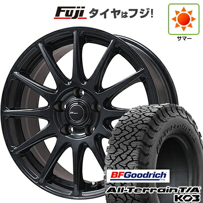 【新品国産車用5穴114.3】 夏タイヤ ホイール4本セット 215/65R16 BFグッドリッチ オールテレーンT/A KO3 RBL ビッグウエイ BWスポーツ S-120 ダークガンメタ 6.5J 16インチ(送料無料)|フジコーポレーション