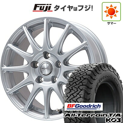 【新品国産車用5穴114.3】 夏タイヤ ホイール4本セット 215/65R16 BFグッドリッチ オールテレーンT/A KO3 RBL ビッグウエイ BWスポーツ S-120 メタルシルバー 6.5J 16インチ(送料無料)