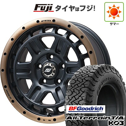 【新品国産車用5穴114.3】 夏タイヤ ホイール4本セット 215/65R16 BFグッドリッチ オールテレーンT/A KO3 RBL WORK ワーク クラッグ ティーグラビックII MC+ フジオリジナルカラー 7J 16インチ(送料無料)
