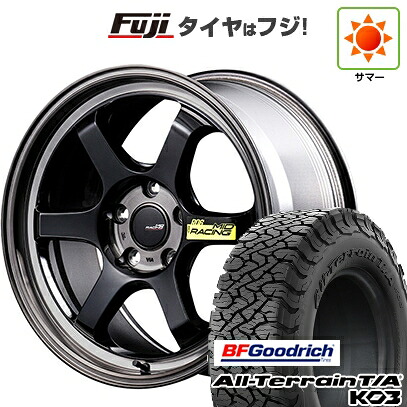 【新品国産車用5穴114.3】 夏タイヤ ホイール4本セット 225/65R17 BFグッドリッチ オールテレーンT/A KO3 RBL MID WHEELS MID RACING R06 7.5J 17インチ(送料無料)