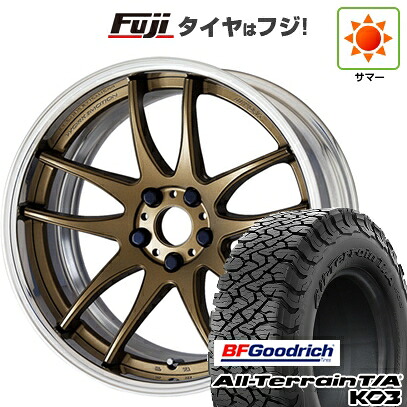 【新品国産車用5穴114.3】 夏タイヤ ホイール4本セット 225/65R17 BFグッドリッチ オールテレーンT/A KO3 RBL WORK ワーク エモーション CR 2P 7.5J 17インチ(送料無料)
