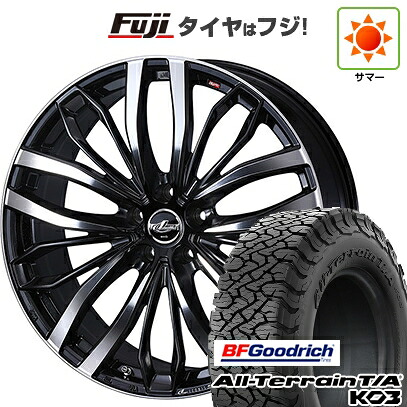 【新品国産車用5穴114.3】 夏タイヤ ホイール4本セット 225/65R17 BFグッドリッチ オールテレーンT/A KO3 RBL WEDS ウェッズ レオニス SC 7J 17インチ(送料無料) 123,700円