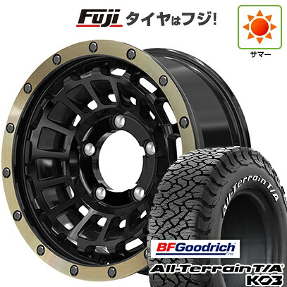 【新品】ジムニーシエラ/ジムニーノマド 夏タイヤ ホイール4本セット 215/75R15 BFグッドリッチ オールテレーンT/A KO3 RWL ホットスタッフ バークレイハードロック ローガン 6J 15インチ(送料無料)｜フジコーポレーション 102,905円