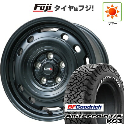 【新品】デリカD5 夏タイヤ ホイール4本セット 235/70R16 BFグッドリッチ オールテレーンT/A KO3 RWL レアマイスター LMG OFF-STYLE 2 (マットブラック) 7J 16インチ(送料無料)