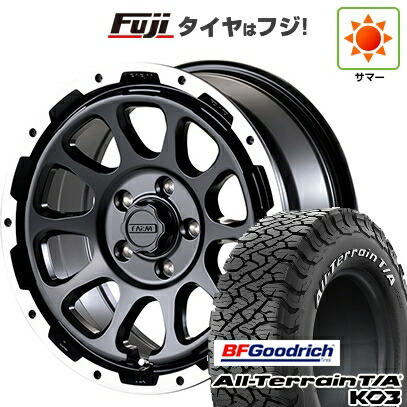 【新品】デリカD5 夏タイヤ ホイール4本セット 235/70R16 BFグッドリッチ オールテレーンT/A KO3 RWL モーターファーム ファームD10 7J 16インチ(送料無料)