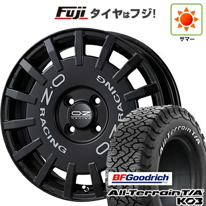 【新品】デリカD5 夏タイヤ ホイール4本セット 245/70R16 BFグッドリッチ オールテレーンT/A KO3 RWL OZ ラリーレーシング 7J 16インチ(送料無料)